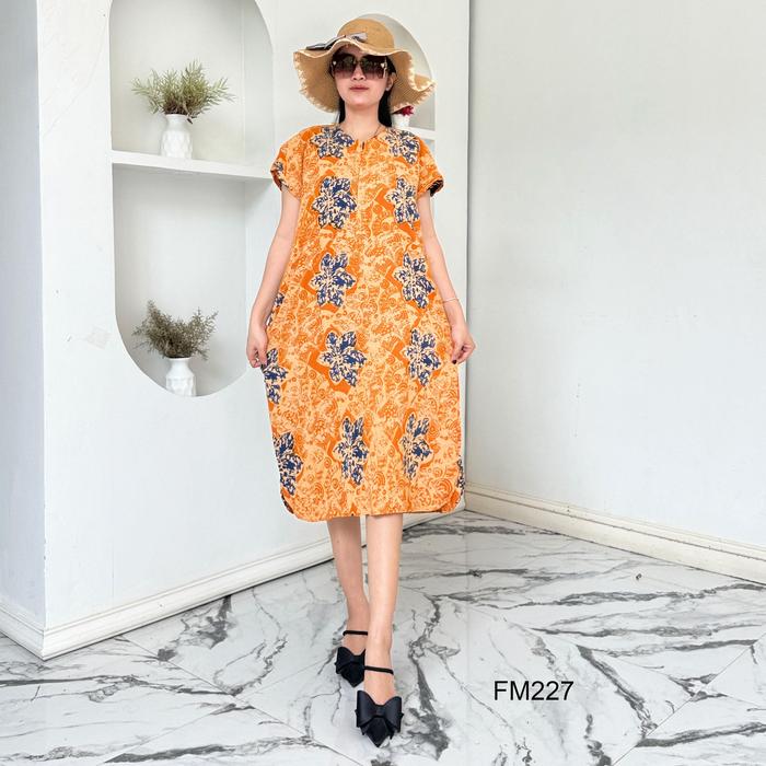 Daster Fuji ld 105cm Batik Cap Handmade By vitela busui friendly model simple elegan