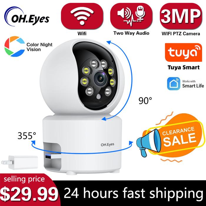 3MP Camera Vigilancia Mini Wifi Outdoor Original CCTV Iptv Smart Life