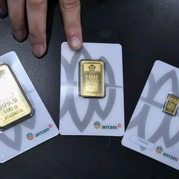 Emas Batangan Logam Mulia Antam Sertifikasi Resmi UBS–Original 24 Karat 999.9 dengan Nomor Seri dan 