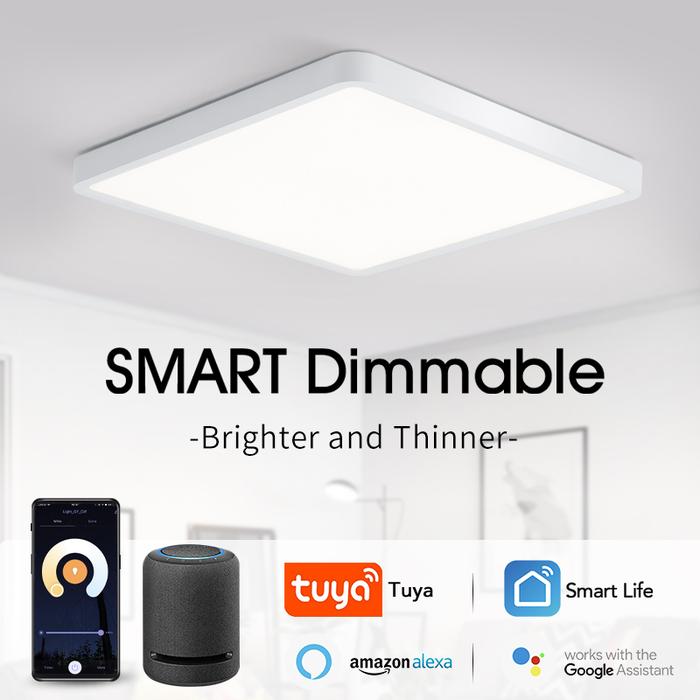 Square Smart Ceiling lamp Tuya App Remote Control Ceiling lights