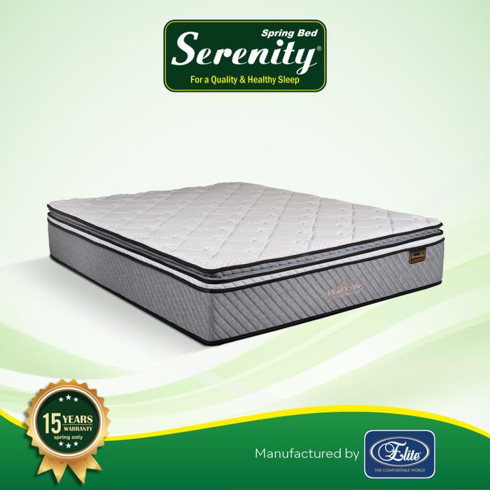 NEW PRODUK Serenity Springbed Kasur Fantastic Pocket Spring With Latex New Edition by Elite Springbe