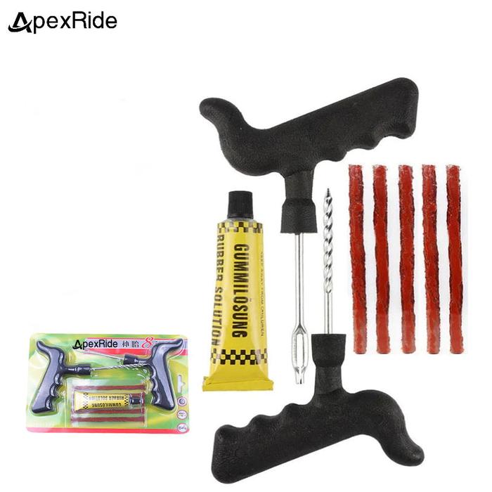 Set Alat perbaikan ban sepeda motor mobil tubeless ban kit perbaikan ban kit