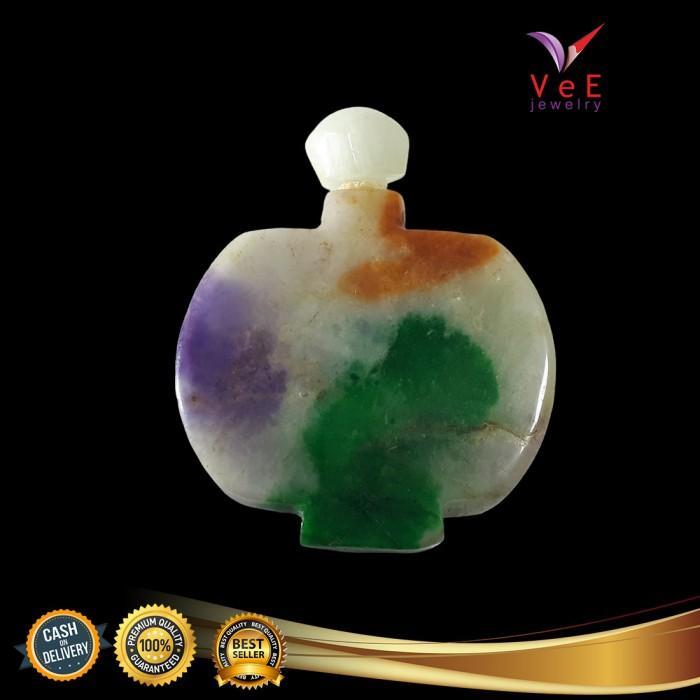 Jade Snuff Bottle Chinese - Vee Barang Antik Batu Giok Kuno Asli Cina