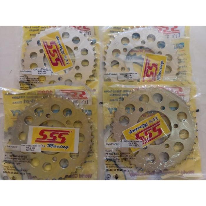SSS GEAR DEPAN NINJA 428 - 13T 14T 15T GIR BELAKANG NINJA 150 RR / R NINJA 150R MONO 428 - 37T 38T 3