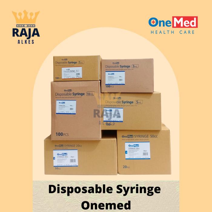 Per Box Onemed 1ml 3ml 5ml 10ml 20ml 50ml Disposable Syringe 1 ml 3 ml 5 ml 10 ml 20 ml 50 ml Spuit 