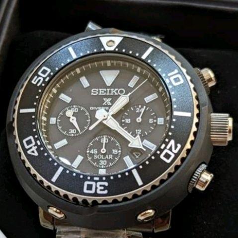ARLOJI SEIKO SOLAR CHRONOGRAPH SCUBA DIVER - SBDL035J1