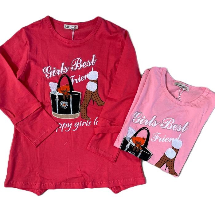 Kaos Louisa Lengan Panjang Anak Perempuan