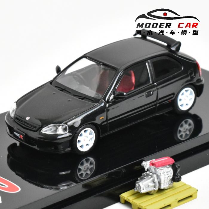 Hobby Japan HJ 1:64 Civic Type R 6 EK9 Diecast Model Car