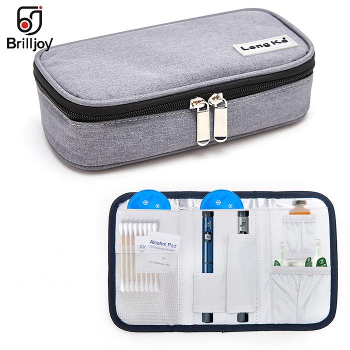 New portable refrigerated insulin bag medical ice bag drug cooler bag Diabetic Insulation Travel Coo