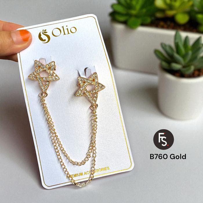 Bros Pin Rantai Mewah B760 Clips