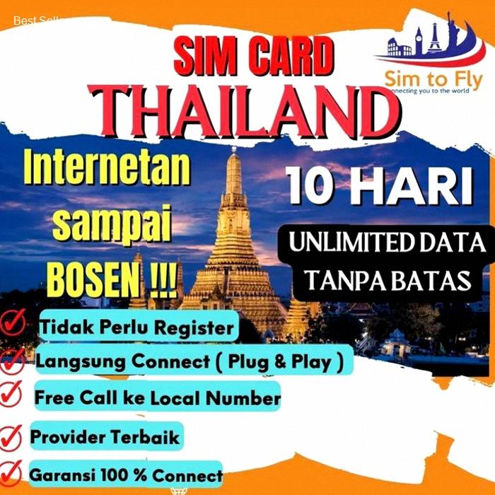 Simcard Thailand 5 Days Data Unlimited ( Sim card Thailand) | Kekinian