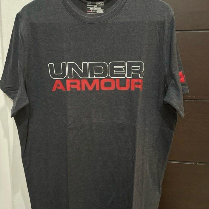 Under armour tshirt grey| kaos oblong pria