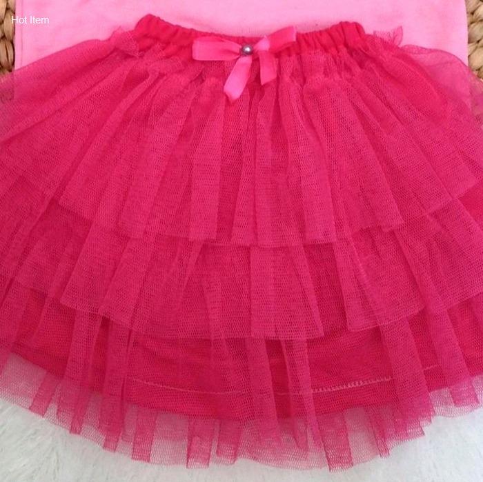 Rok tutu anak 3 layer 2 - 12 bulan / tutu bayi 3 susun rok tile furing lembut | Hot Item