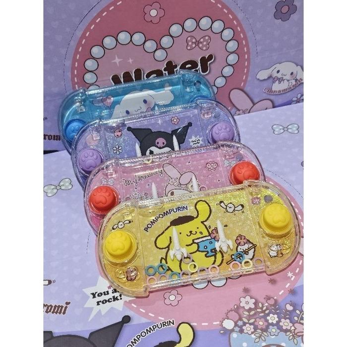 Mainan Anak Water Game Game Jadul Game Air KARAKTER SANRIO //Mainan Ring Air Transparan Water Game M