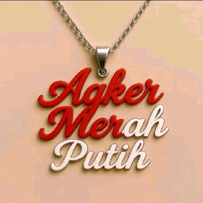 Logo Liontin Angker Terbaru Merah putih Cocok Untuk Tampilan Fhasion