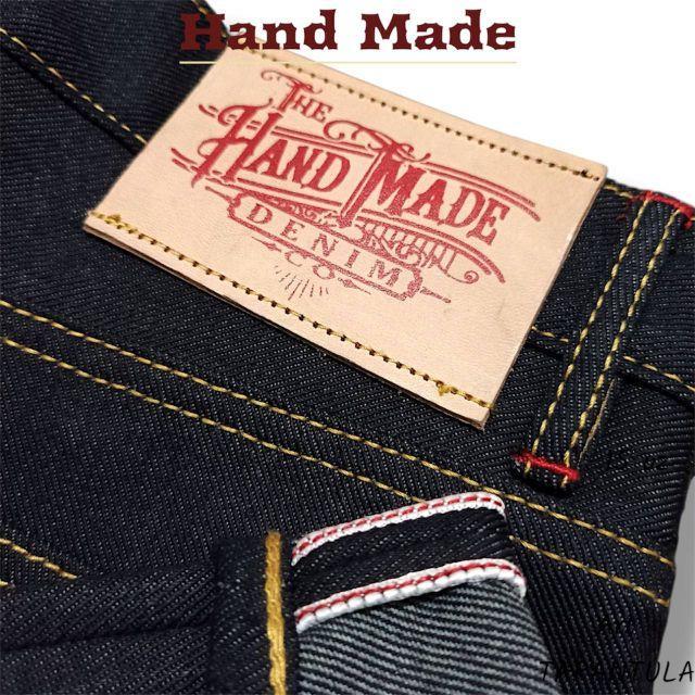 HAND MADE - TARANTULA - Celana Raw Denim Selvedge Accent 15oz Fit Hitam Dewasa Panjang
