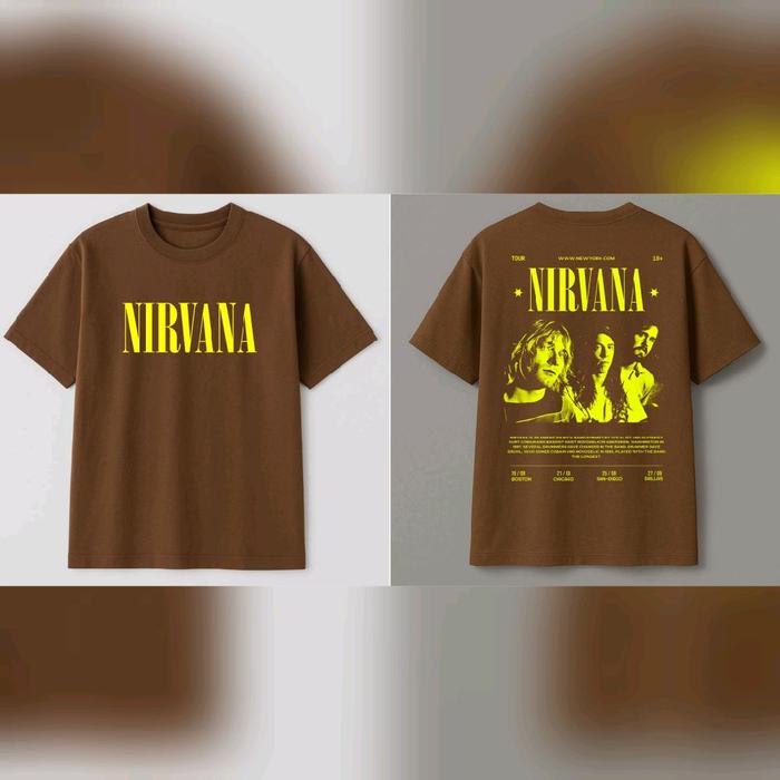KAOS ANAK BAND METAL INDIE NIRVANA BAHAN COTTON COMBAD 24S TINTA DISCHARGE KUAT AWET DAN AMAN UNTUK 