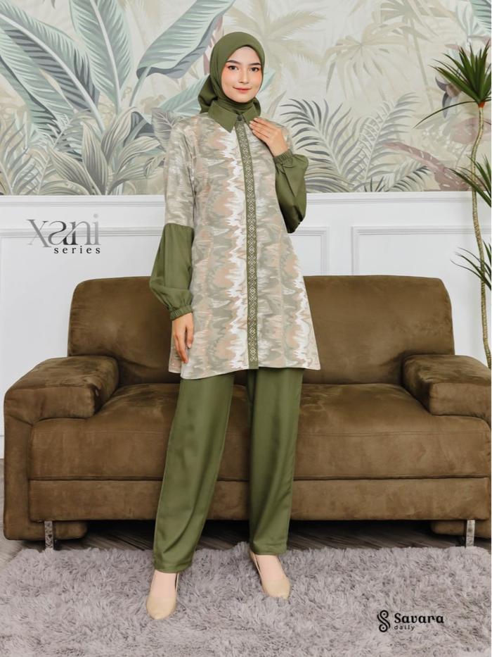 Savara XANI ONE SET CELANA CUCI GUDANG - Dress Only Motif Abstrak Tie Dye Diskon Up to 70%