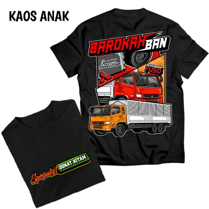 Kaos anak laki laki gambar TRUK OLENG/ Baju anak gambar TRUK FUSO / Fashion anak umur 2-13 tahun gam