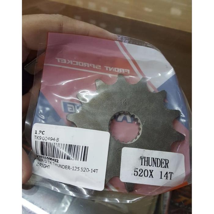 Gear Depan TK Gir suzuki RGR 150 Thunder 125 erji 520 14 15 16
