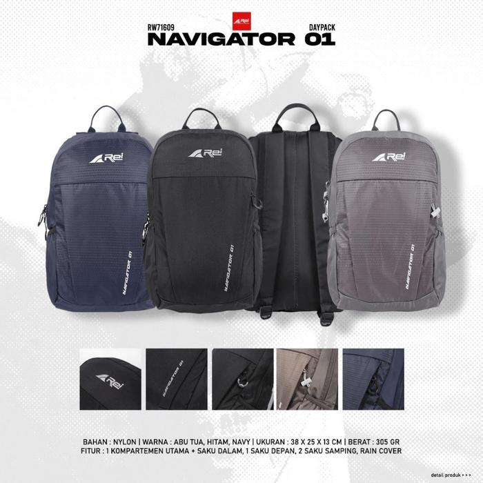 Tas Ransel Daypack Arei Navigator 01 15 Liter Rei Outdoorgear + Raincover Original