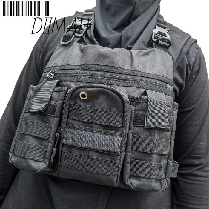 Tas Dada Pria Wanita Rompi Sepeda Chest Bag Ori Ex Premium