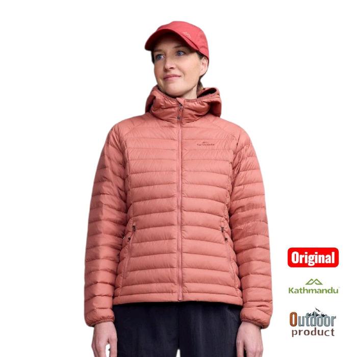 KATHMANDU HELI DOWN HOODED DOWN WOMEN'S JACKET - CLAY