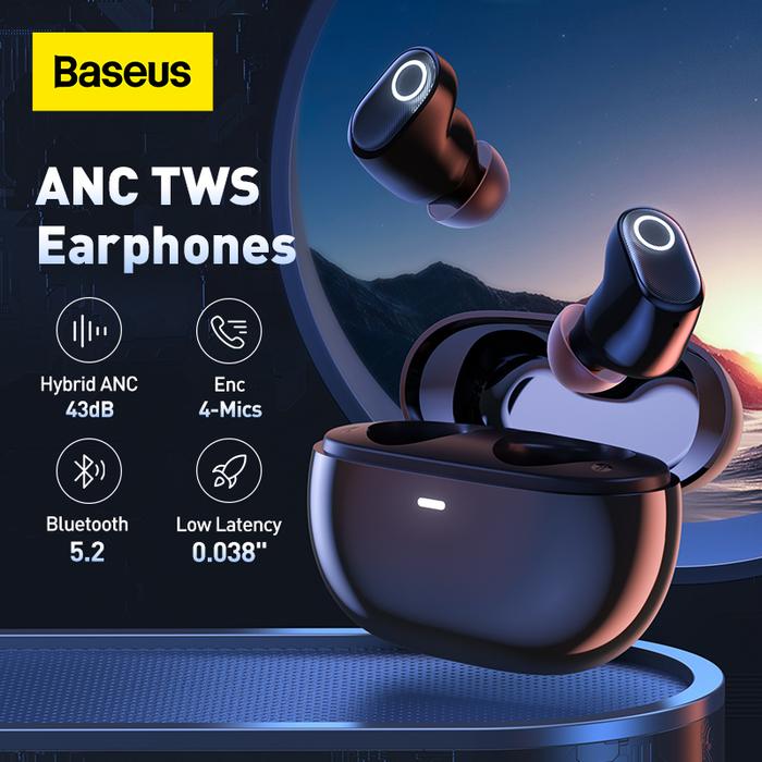 Baseus Bowie WM05 ANC TWS Wireless Earphones Bluetooth 5.2