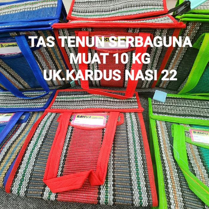 TAS TENUN SERBAGUNA UNTUK UKURAN KARDUS NASI 22CM