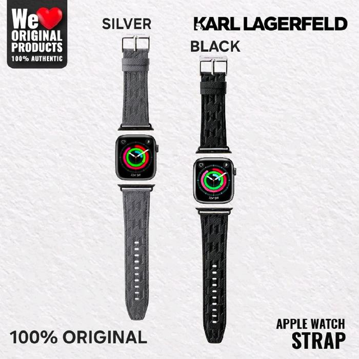 Universal Strap for Apple Watch - KARL LAGERFELD Saffiano Mono