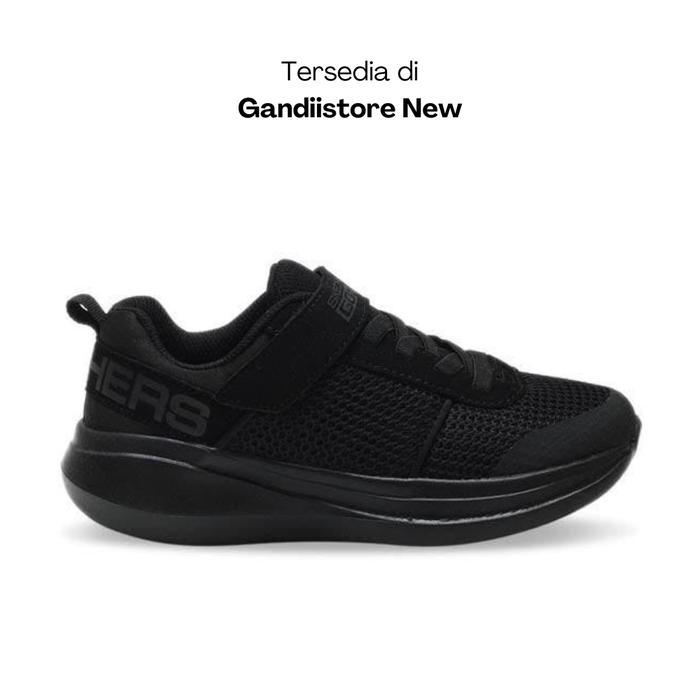 sale Sepatu Sekolah Anak Skechers Go Run Fast Denzo 97877L/BBK Full Black Kids