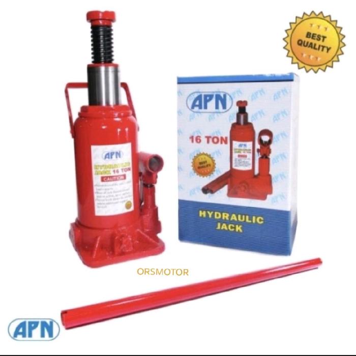 Dongkrak + Stang Dongkrak Botol 16 TON Hydraulic Jack APN