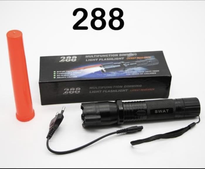 senter swat dan kejut listrik plus laser /stun gun laser/stungun laser