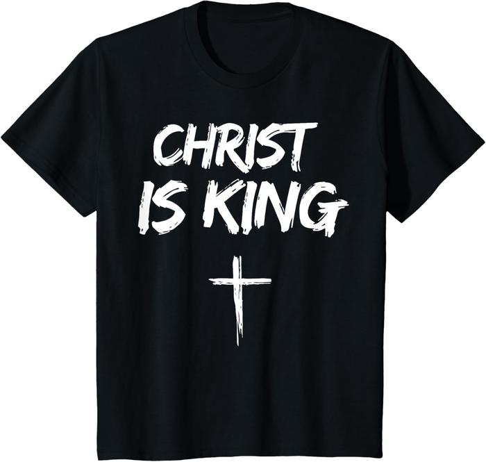 Kaos Anak Christ is King Jesus Catholic Christian Christianity T-Shirt
