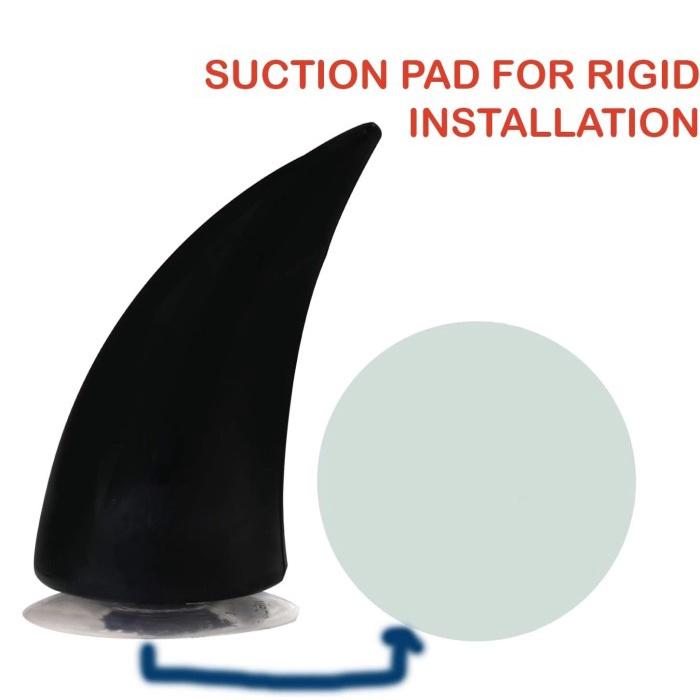 Aksesoris Tanduk Helm Besar Helmet Lem Suction Cup