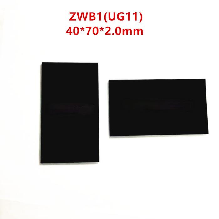 Filter Ultraviolet 40*70*2.0Mm untuk ZWB1 UG11 Lensa Hitam Menyaring