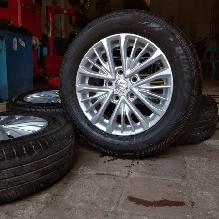 VELG BEKAS ORIGINAL COPOTAN MOBIL ERTIGA RING 15 + BAN 185 65 R15