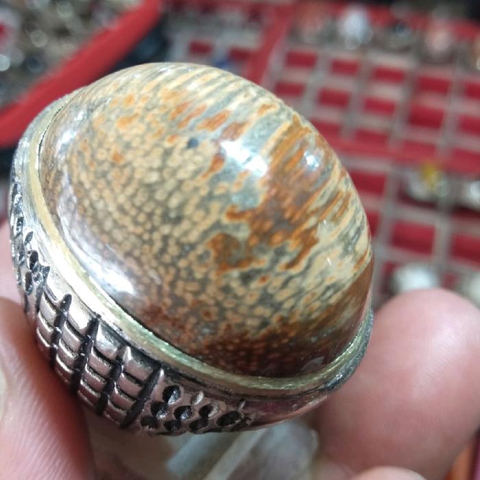 batu cincin bambu kuning ring alfaca betuk pandan saize ring 7-8-9-10-11
