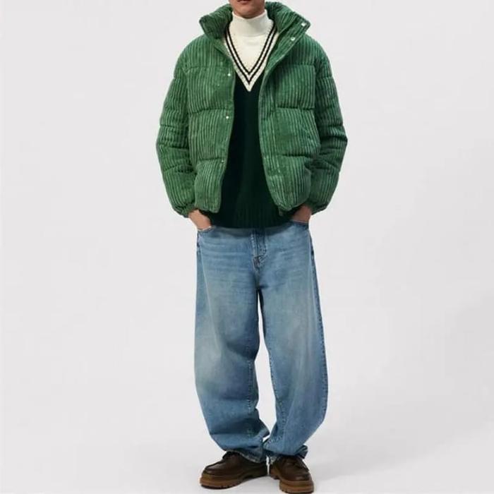 Jaket Winter Corduroy/Jaket Musim Dingin Corduroy/Jaket Corduroy Hangat/Jaket Gelembung Corduroy pri