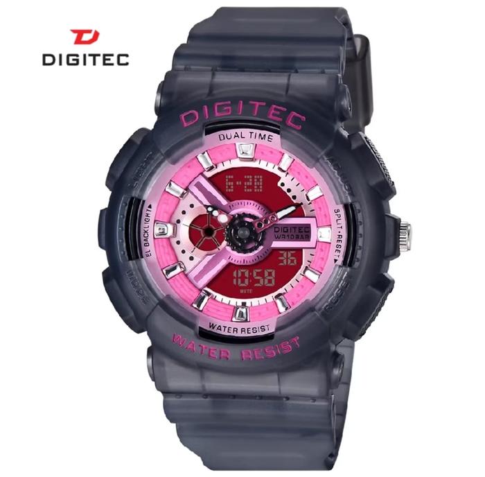 DIGITEC DA-4020T Jam tangan tahan air wanita Rubber Watches Jarum