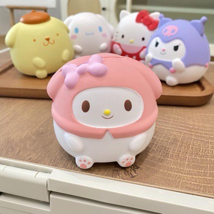 Squishy Kuromi Melody Hello Kitty Cinnamoroll Sanrio / Mainan Squisy Lucu Pencet Super Slow/Mainan S