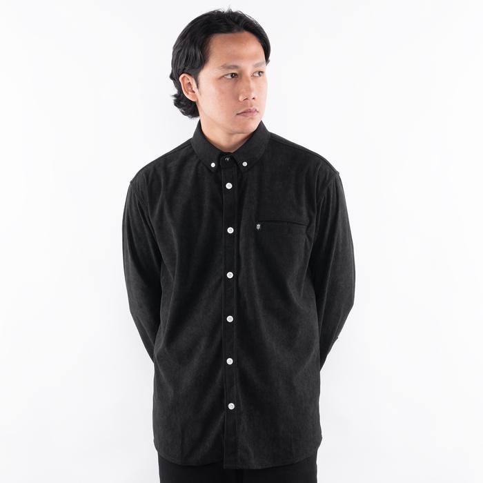 DUNE MATERNAL DISASTER LONG BLACK SHIRT KEMEJA PANJANG HITAM CORDUROY ORIGINAL