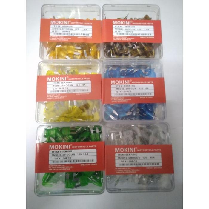 Ready Stok ( 100 Pc) Sekring Tancap Kecil/Fuse Sekring Mini Motor Mobil Store.Id
