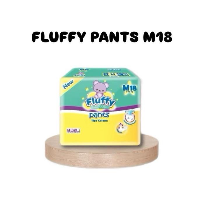 [PAKET 1 BALL] FLUFFY POPOK BAYI TIPE CELANA M18 BABY PANTS FLUFFY POPOK BAYI CELANA MINI SIZE