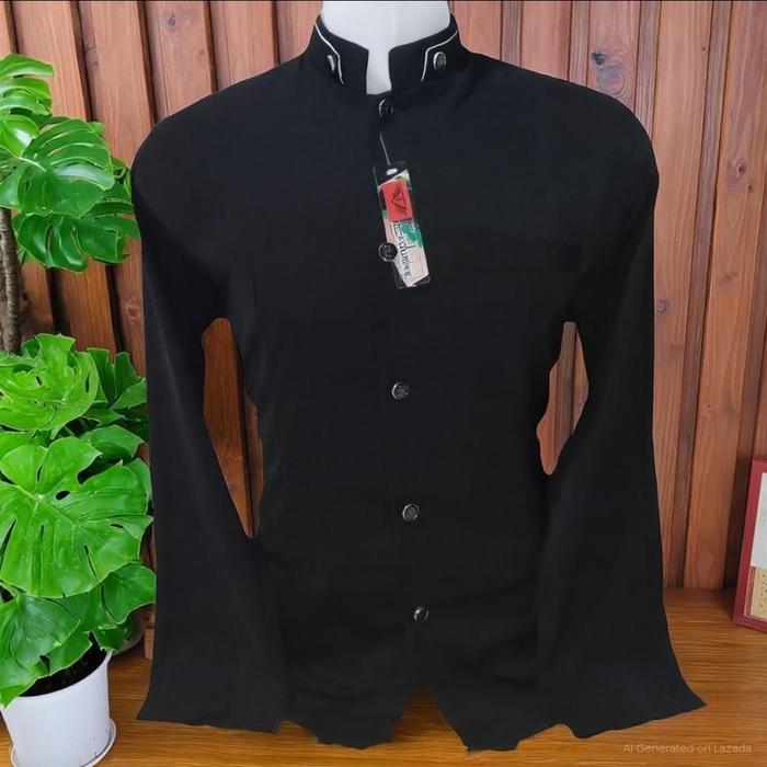 ( Muslim Store ) Baju Koko Jasko Polos Bahan High Twis Tebal Tidak Mudah Kusut Lengan Panjang Warna 