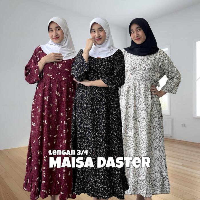 Ready Stok Daster Lengan 3/4 Rayon Premium Busui Friendly | Homedress Wanita Daster 7/8 Motif Store.