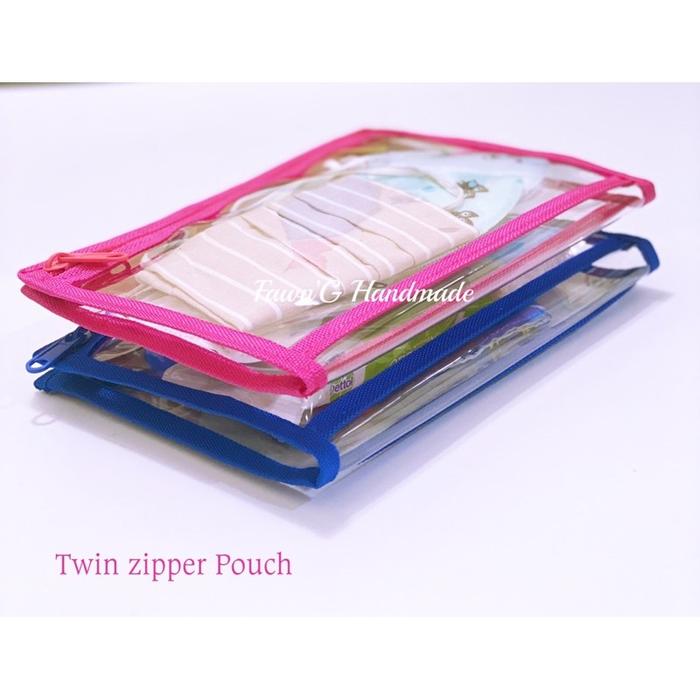 New Fawn’G Handmade - Twin zipper Pouch Mika / New Normal POUCH double Zipper