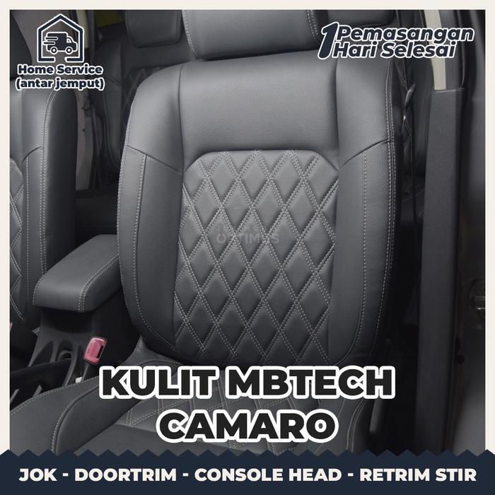 Jok Paten Mobil 3 Baris Bahan Mbtech Camaro L1