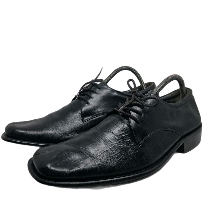 Sepatu Pantofel Tali Hitam Merk Obsession Size 41