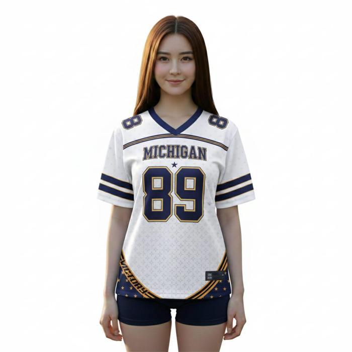 Baju Jersey Dryfit 89 Michigan Unisex Kaos Vintage Mgh Sport - FEARLESS 32, M